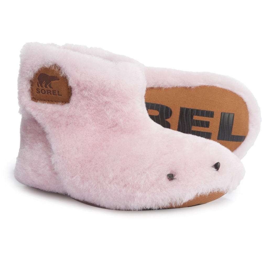Sorel Bear Paw Slipper Boots Dusty Pink Faux Fur Elk / Toddler's 4
